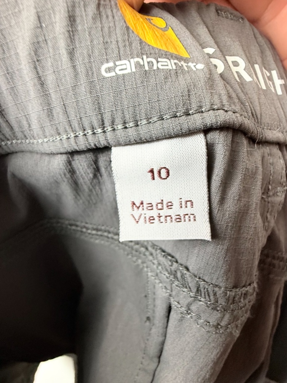 Carhartt Force Madden Cargo Short Size 10 Women's Straight Fit Gray Athletic (O) - Picture 5 of 8